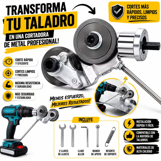 Cortador de Placa Metálica para Taladro Eléctrico